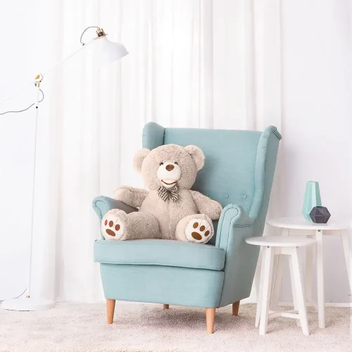 Teddyway Bobo, ours en peluche géant XXL, peluche douce, 100 cm, 39 pouces, 3,3 pieds, marron clair - Teddyway