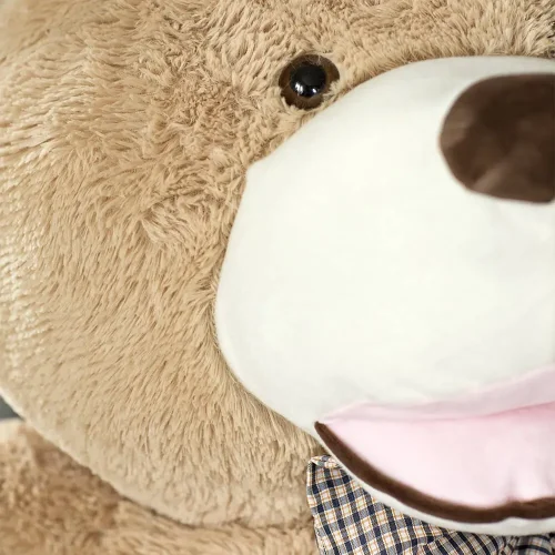 Teddyway Bobo, ours en peluche géant XXL, peluche douce, 100 cm, 39 pouces, 3,3 pieds, marron clair - Teddyway