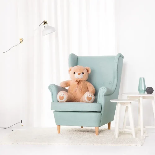 Gros ours en peluche, peluche douce, 100 cm, 39 pouces, 3,3 pieds, marron clair, Toto - Teddyway