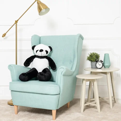 Teddyway Vovo Peluche Panda Géant XXL, Peluche Douce, 100 cm, 39 pouces, 3,3 pieds, Noir et Blanc - Teddyway