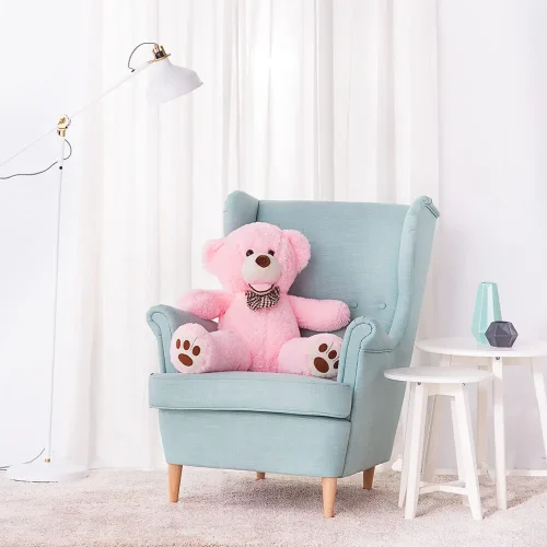 Teddyway Bobo, ours en peluche géant XXL, peluche douce, 100 cm, 39 pouces, 3,3 pieds, marron clair - Teddyway