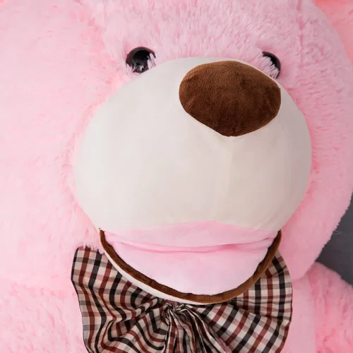 Teddyway Bobo, ours en peluche géant XXL, peluche douce, 100 cm, 39 pouces, 3,3 pieds, rose - Teddyway