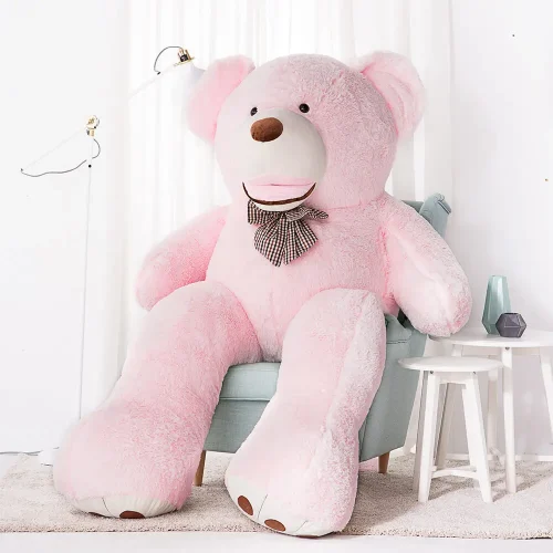 Teddyway Bobo, ours en peluche géant XXL, peluche douce, 100 cm, 39 pouces, 3,3 pieds, marron clair - Teddyway