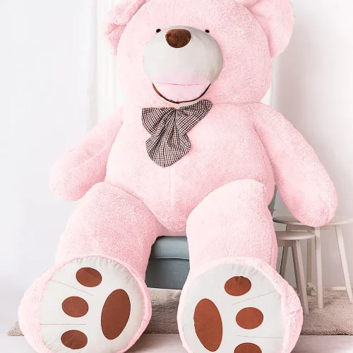 Teddyway Bobo, ours en peluche géant XXL, peluche douce, 100 cm, 39 pouces, 3,3 pieds, marron clair - Teddyway