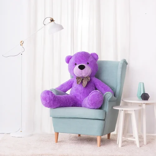 Ours en peluche géant Popo de Teddyway (XXL), peluche douce, 100 cm, 39 pouces, 3,3 pieds, marron clair - Teddyway