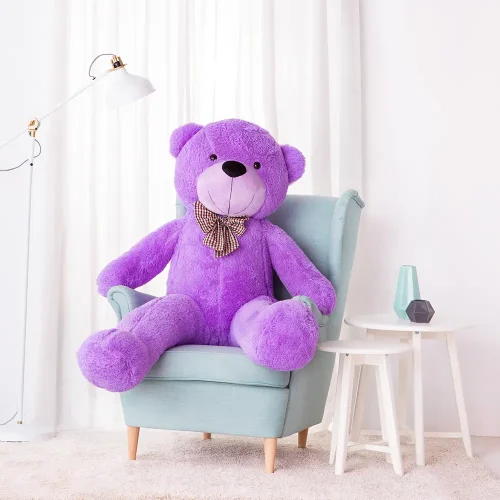 Ours en peluche géant Popo de Teddyway (XXL), peluche douce, 100 cm, 39 pouces, 3,3 pieds, marron clair - Teddyway