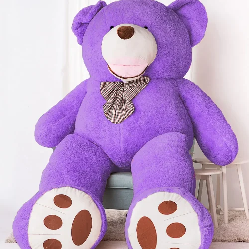 Teddyway Bobo, ours en peluche géant XXL, peluche douce, 100 cm, 39 pouces, 3,3 pieds, marron clair - Teddyway