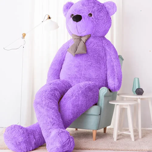 Ours en peluche géant Popo de Teddyway (XXL), peluche douce, 100 cm, 39 pouces, 3,3 pieds, marron clair - Teddyway