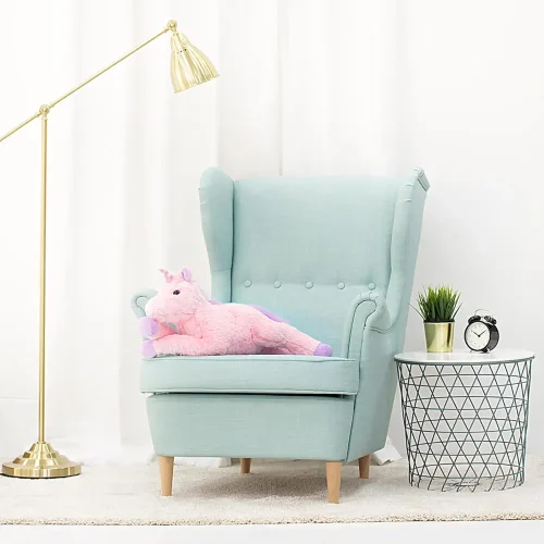 Peluche Licorne Soso de Teddyway, jouet doux, 70 cm, 27 pouces, 2,3 pieds, rose - Teddyway