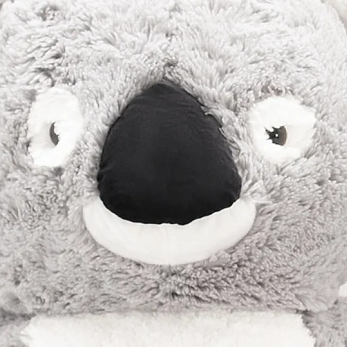 Peluche géante Koko Koko de Teddyway (XXL), peluche douce, 100 cm, 39 pouces, 3,3 pieds, grise - Teddyway