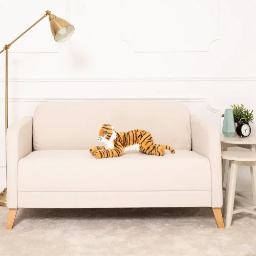 Peluche Tigre Tino Teddyway, jouet doux, 70 cm, 27 pouces, 2,3 pieds, jaune - Teddyway