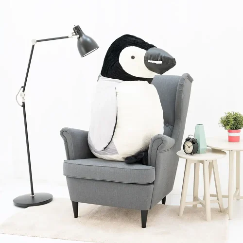 Peluche Pingouin Pipi Teddyway, jouet doux, 40 cm, 16 pouces, 1,3 pied, noir et blanc - Teddyway
