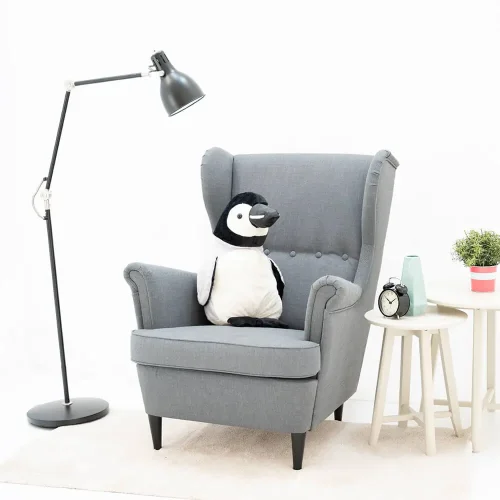 Peluche Pingouin Pipi Teddyway, jouet doux, 40 cm, 16 pouces, 1,3 pied, noir et blanc - Teddyway