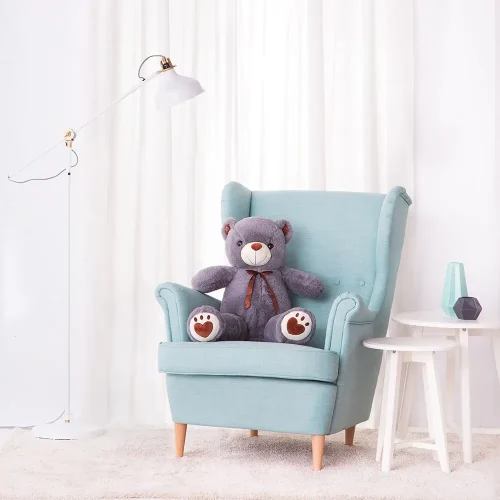 Gros ours en peluche, peluche douce, 100 cm, 39 pouces, 3,3 pieds, marron clair, Toto - Teddyway