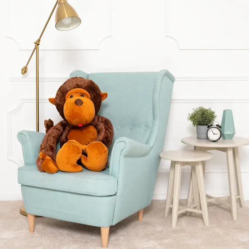 Singe en peluche Moko de Teddyway, jouet doux, 90 cm, 35 pouces, 2,9 pieds, marron - Teddyway