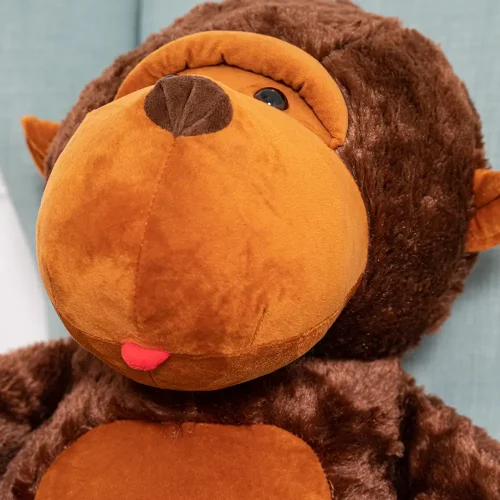 Singe en peluche Moko de Teddyway, jouet doux, 90 cm, 35 pouces, 2,9 pieds, marron - Teddyway