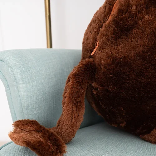 Singe en peluche Moko de Teddyway, jouet doux, 90 cm, 35 pouces, 2,9 pieds, marron - Teddyway