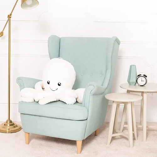 Poulpe géant en peluche Opus Big Plush, peluche douce, 80 cm, 31 pouces, 2,6 pieds, bleu - Teddyway