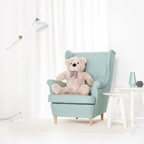 Ours en peluche géant Popo de Teddyway (XXL), peluche douce, 100 cm, 39 pouces, 3,3 pieds, marron clair - Teddyway
