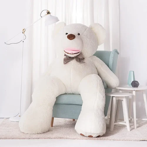 Teddyway Bobo, ours en peluche géant XXL, peluche douce, 100 cm, 39 pouces, 3,3 pieds, marron clair - Teddyway