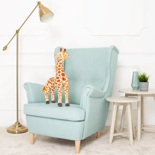 Girafe en peluche Teddyway Gifo, jouet doux, 55 cm, 21 pouces, 1,8 pied, jaune - Teddyway