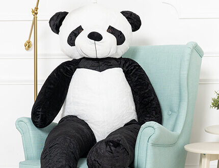 Gros pandas en peluche