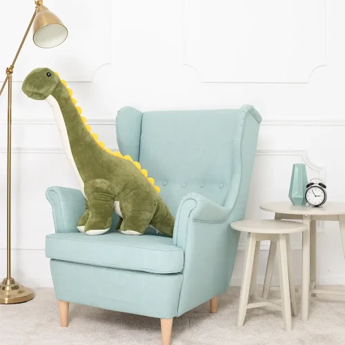Peluche géante Tobo de Teddyway, dinosaure XXL, peluche douce, 110 cm, 43 pouces, 3,6 pieds, verte - Teddyway