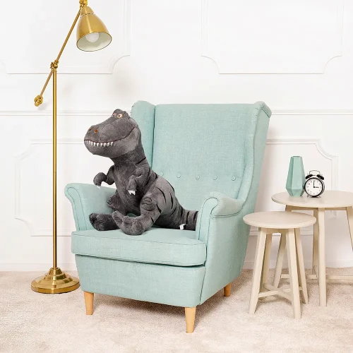 Dinosaure en peluche Teddyway Deno, jouet doux, 70 cm, 27 pouces, 2,3 pieds, vert - Teddyway