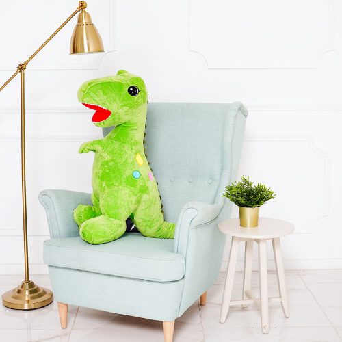 Peluche géante Gogo Dinosaure XXL Teddyway, jouet doux, 110 cm, 43 pouces, 3,6 pieds, vert - Teddyway