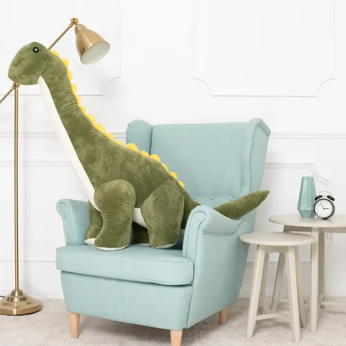 Peluche géante Tobo de Teddyway, dinosaure XXL, peluche douce, 150 cm, 59 pouces, 4,9 pieds, verte - Teddyway