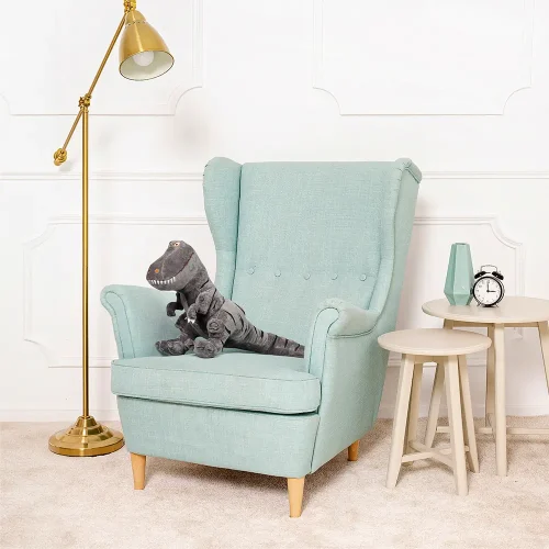 Dinosaure en peluche Teddyway Deno, jouet doux, 70 cm, 27 pouces, 2,3 pieds, vert - Teddyway