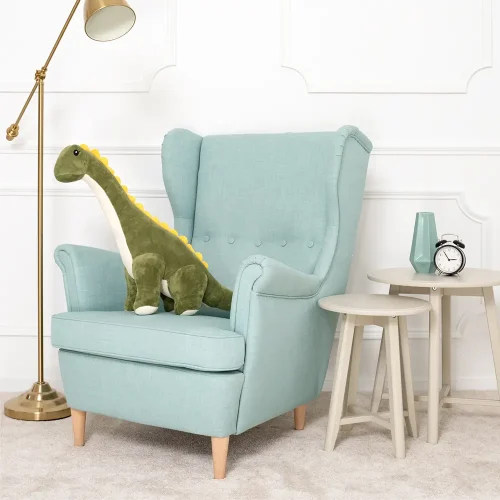 Peluche dinosaure Tobo de Teddyway, jouet doux, 80 cm, 31 pouces, 2,6 pieds, vert - Teddyway