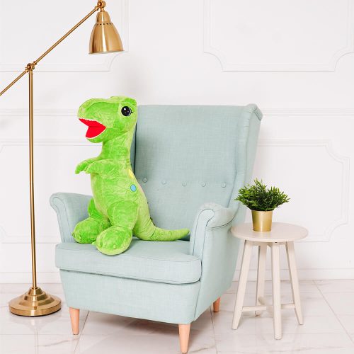 Peluche dinosaure Gogo de Teddyway, jouet doux, 90 cm, 35 pouces, 2,9 pieds, vert - Teddyway