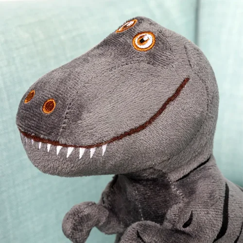 Dinosaure en peluche Teddyway Deno, jouet doux, 70 cm, 27 pouces, 2,3 pieds, gris - Teddyway