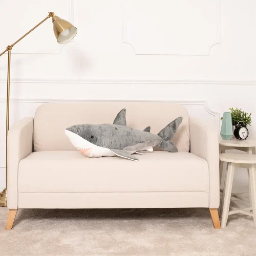 Peluche Requin Saho Teddyway, Jouet Doux, 90 cm, 35 pouces, 2,9 pieds, Bleu - Teddyway
