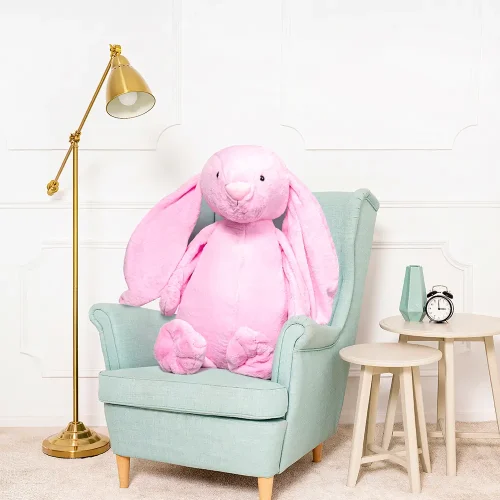 Lapin géant en peluche Teddyway Bani, taille XXL, 100 cm, rose foncé - Teddyway