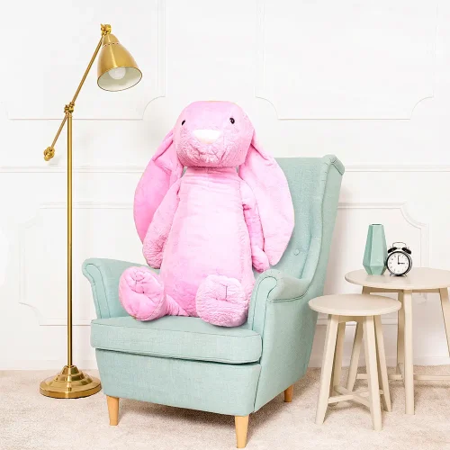 Lapin géant en peluche Teddyway Bani, taille XXL, 120 cm, rose foncé - Teddyway