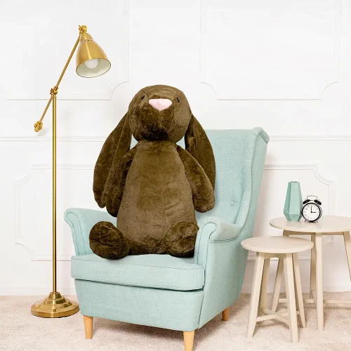 Lapin géant en peluche Teddyway Bani, 120 cm (47 pouces), couleur olive - Teddyway