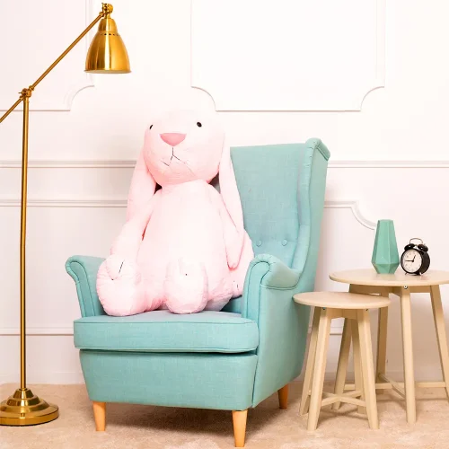 Lapin géant en peluche Teddyway Bani, 120 cm (47 pouces, 3,9 pieds), rose - Teddyway