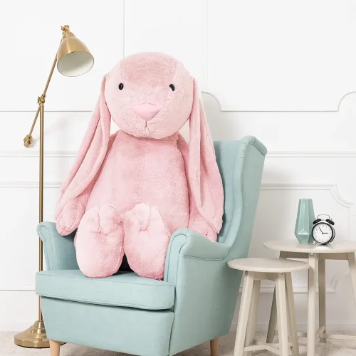 Lapin géant en peluche Teddyway Bani, taille XXL, 160 cm, rose - Teddyway