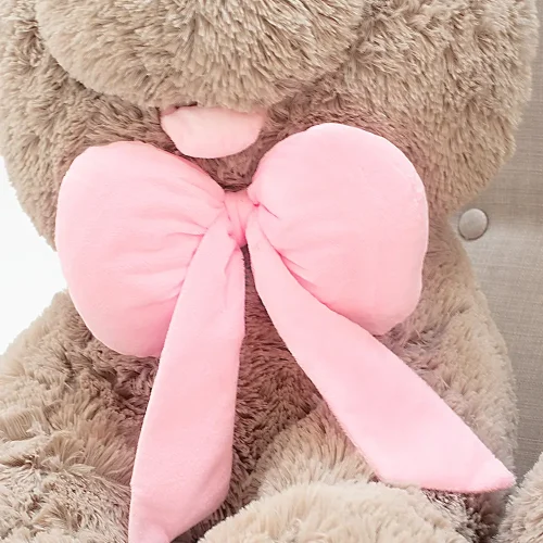 Lapin géant en peluche Teddyway Vuni, taille XXL, 190 cm, gris - Teddyway