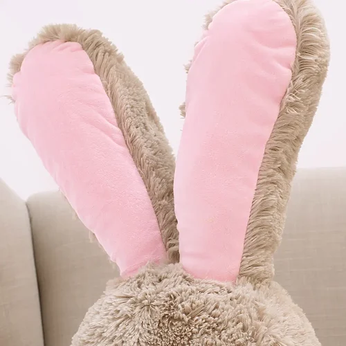 Lapin géant en peluche Teddyway Vuni, taille XXL, 190 cm, gris - Teddyway