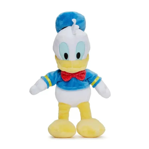 Peluche Donald Duck de Disney, douce et moelleuse, 25 cm, 9 pouces, 0,8 pied, blanche - Teddyway