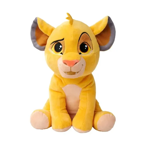 Peluche Simba du Roi Lion de Disney, douce et moelleuse, 25 cm, jaune - Teddyway