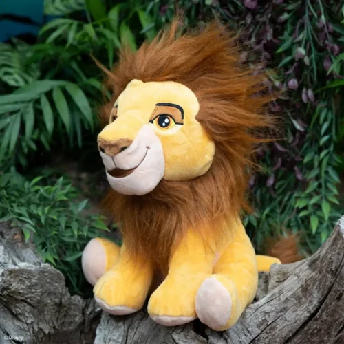 Peluche Mufasa du Roi Lion de Disney, douce et moelleuse, 25 cm, jaune - Teddyway