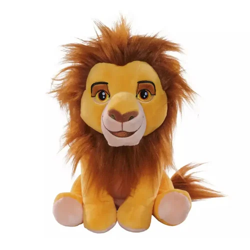Peluche Mufasa du Roi Lion de Disney, douce et moelleuse, 25 cm, jaune - Teddyway
