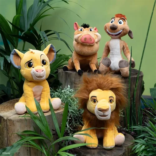 Peluche Timon de Disney, douce et moelleuse, 25 cm, marron clair - Teddyway