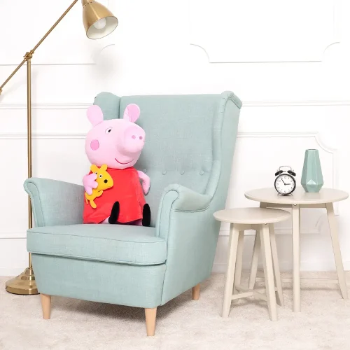 Peluche Peppa Pig, douce et moelleuse, 50 cm, 19 pouces, 1,6 pied, rose - Teddyway