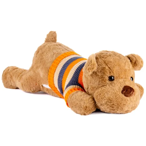 Peluche Chien Dami Teddyway, jouet doux, 70 cm, 27 pouces, 2,3 pieds, blanc - Teddyway