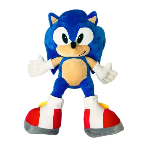 Peluche géante Sonic le Hérisson (XXL), douce et moelleuse, 70 cm (27 pouces, 2,3 pieds), bleue - Teddyway